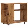 vidaXL Table d'appoint vieux bois 70x35x55 cm bois d'ingénierie