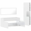 vidaXL Ensemble de meubles de salle de bain 3 pcs blanc brillant