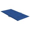 vidaXL Coussins de chaise de jardin &agrave; dossier bas lot de 6 bleu royal