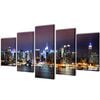 vidaXL Set de toiles murales imprim&eacute;es Horizon de New York color&eacute; 100 x 50 cm