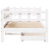 vidaXL Lit de jour et tiroirs sans matelas blanc 80x200 cm bois massif
