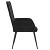 vidaXL Chaise de relaxation Noir Velours