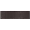 vidaXL Tapis rectangulaire marron fonc&eacute; 80x300 cm bambou