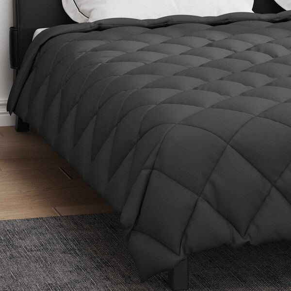 vidaXL Duvet d'hiver Anthracite 240 x 200 cm Microfibre