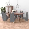 vidaXL Chaises &agrave; manger lot de 6 gris similicuir