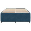 vidaXL Cadre de lit sans matelas bleu 140x190 cm velours