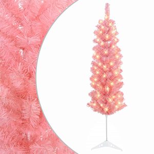 vidaXL Arbre de No&euml;l artificiel slim 120 cm 150 LED Blanc chaud