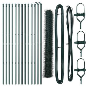 vidaXL Cl&ocirc;ture en fil soud&eacute; pour sol 25 x 1 m (l x h)