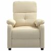 vidaXL Fauteuil de massage Crème Tissu