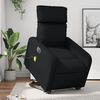 vidaXL Fauteuil inclinable de massage &eacute;lectrique noir similicuir