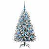 vidaXL Sapin de No&euml;l artificiel Vert et blanc 120 cm PVC et m&eacute;tal