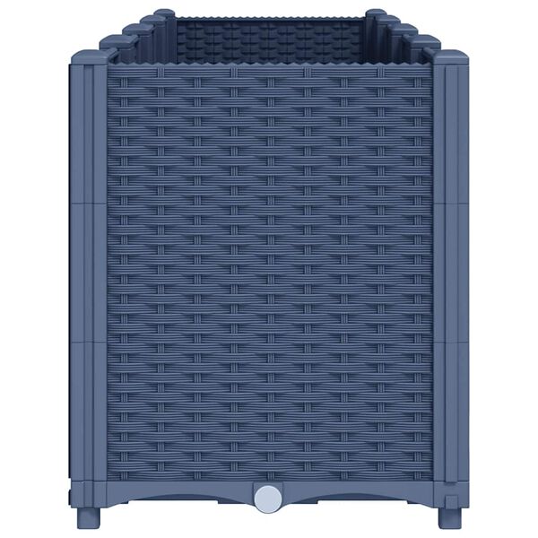 vidaXL Jardini&egrave;re bleu gris 160x40x53 cm PP