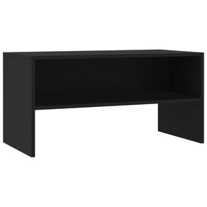 vidaXL Meuble TV Noir 80x40x40 cm Bois d&rsquo;ing&eacute;nierie