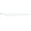 vidaXL Auvent r&eacute;tractable Blanc 600 &times; 300 cm Tissu et Aluminium