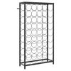 vidaXL Casier &agrave; bouteilles de 45 bouteilles noir 54x18x100cm fer forg&eacute;
