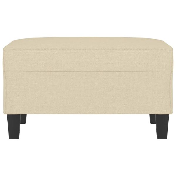 vidaXL Repose-pied Crème 70x55x41 cm Tissu