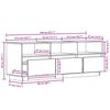 vidaXL Meuble TV 140x37x50 cm Bois de pin massif