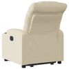 vidaXL Fauteuil inclinable Cr&egrave;me Tissu