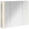 vidaXL Armoire Miroir de Salle de Bain Gris b&eacute;ton 83,5 x 15,5 x 70 cm