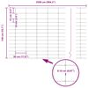 vidaXL Clôture de prairie Argent 25 x 1,4 m Acier galvanisé