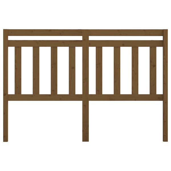 vidaXL T&ecirc;te de lit Marron miel 156x4x100 cm Bois massif de pin
