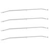 vidaXL Support de b&acirc;che pour remorques 4 Argent&eacute; 102-155 cm Aluminium
