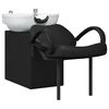 vidaXL Fauteuil de shampooing Noir et Blanc 136 x 60 x 92 cm PVC