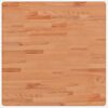 vidaXL Dessus de table 70x70x1,5 cm carr&eacute; bois massif de h&ecirc;tre