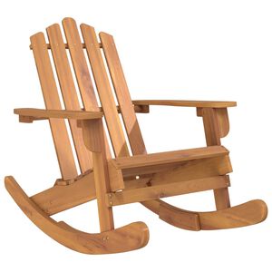 vidaXL Chaise &agrave; bascule Adirondack bois massif d'acacia