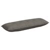 vidaXL Coussin de Dos Gris clair 140 x 50 cm Tissu en velours c&ocirc;tel&eacute;