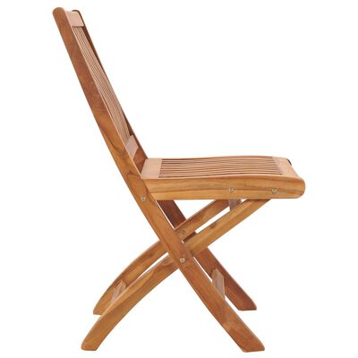 vidaXL Chaises de jardin pliables lot de 2 Bois de teck massif