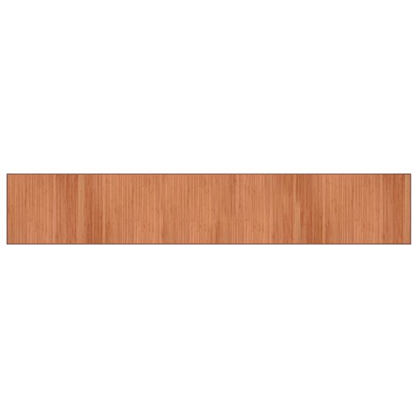 vidaXL Tapis rectangulaire marron 70x400 cm bambou