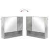 vidaXL Ensemble de mobilier de salle de bain 2 pcs Gris b&eacute;ton