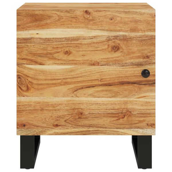 vidaXL Table de chevet 40x33x46 cm Bois d'acacia massif