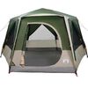 vidaXL Tente Cabane avec toit Vert et blanc 333 x 317 x 194 cm