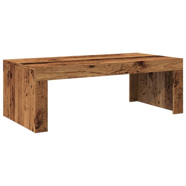 vidaXL Table basse vieux bois 102x50x35 cm bois d'ingénierie