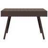vidaXL Table d'appoint pliable marron 60x40x38 cm r&eacute;sine tress&eacute;e
