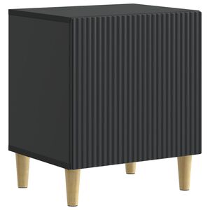 vidaXL Cabinet de chevet Noir 43 x 34,5 x 50 cm Bois d'ing&eacute;nierie