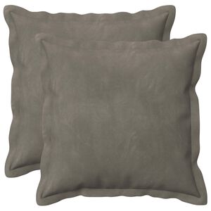 vidaXL Coussin avec oreiller HOUTEN 2 pc Gris clair Fl&oslash;jl