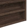 vidaXL Armoire &agrave; vitrine ch&ecirc;ne marron 80x8,5x58 cm bois d'ing&eacute;nierie