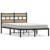 vidaXL Cadre de lit en m&eacute;tal sans matelas ch&ecirc;ne sonoma 120x200 cm