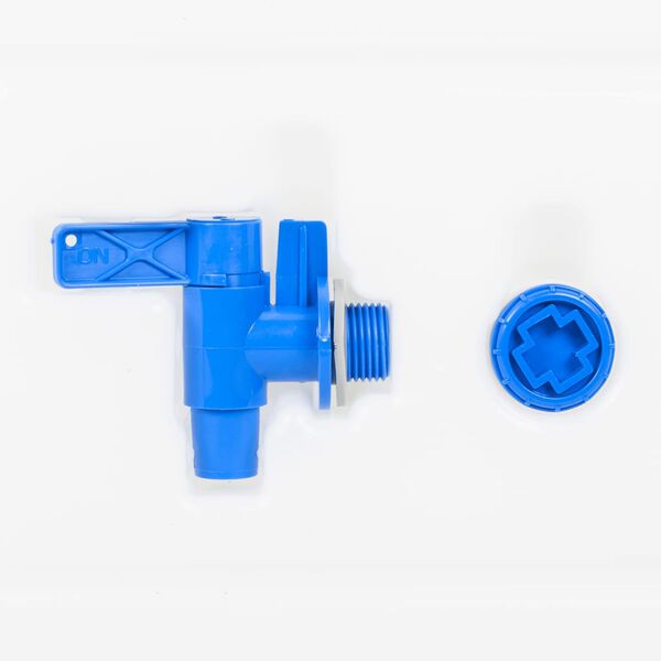 vidaXL R&eacute;servoir d'eau avec robinet transparent 20 L plastique