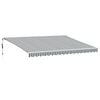 vidaXL Auvent r&eacute;tractable automatique anthracite et blanc 450x350 cm