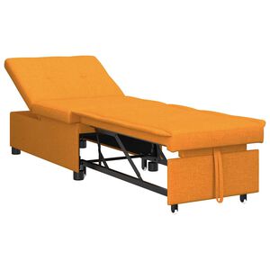 vidaXL Canap&eacute;-lit escamotable Jaune fonc&eacute; 194 x 50 x 82 cm