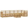 vidaXL Ensemble de canap&eacute;s d'ext&eacute;rieur 7 pc Blanc Bois d'Acacia Massif