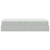 vidaXL Cadre de lit ottoman et matelas gris clair 90x190 cm velours