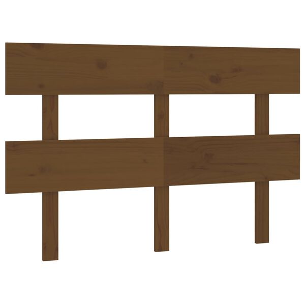 vidaXL T&ecirc;te de lit Marron miel 138x3x81 cm Bois massif de pin