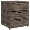 vidaXL Armoire de rangement de jardin gris 55x59x69 cm r&eacute;sine tress&eacute;e