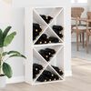 vidaXL &Eacute;tag&egrave;re &agrave; vin 2 pcs Blanc 62 x 25 x 62 cm Pin massif