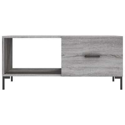 vidaXL Table basse sonoma gris 90x50x40 cm bois d'ingénierie